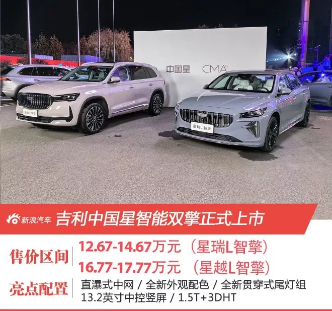 Geely's China Star Intelligent Dual Engine: New Models, Improved Design, and Power