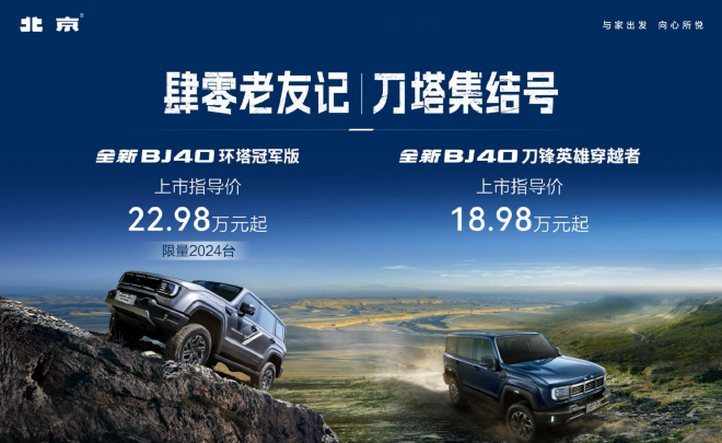 Beijing Auto Unveils All-New BJ40 Knife Hero & Ring Tower: Live Off-Road Event & Champion Editions!