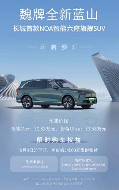 Pre-Order Wei Blue Mountain: Smart Driving Max & Ultra Launch Today!