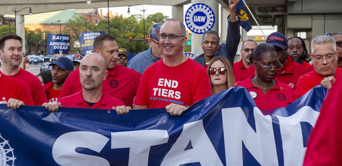 UAW's Shawn Fain Slams Trump, Backs Kamala Harris Amid EV Controversy