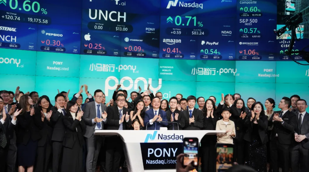 Pony.ai Debuts on Nasdaq: Largest 2023 IPO in Autonomous Driving Sector