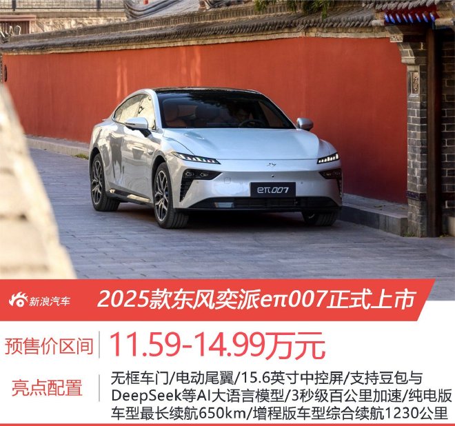 2025 Dongfeng Yipai eπ007: Sporty Electric Car for Young Drivers